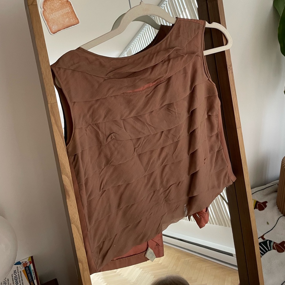 Silver Jeans  Brown Sleeveless Tank Top vintage from the 50s